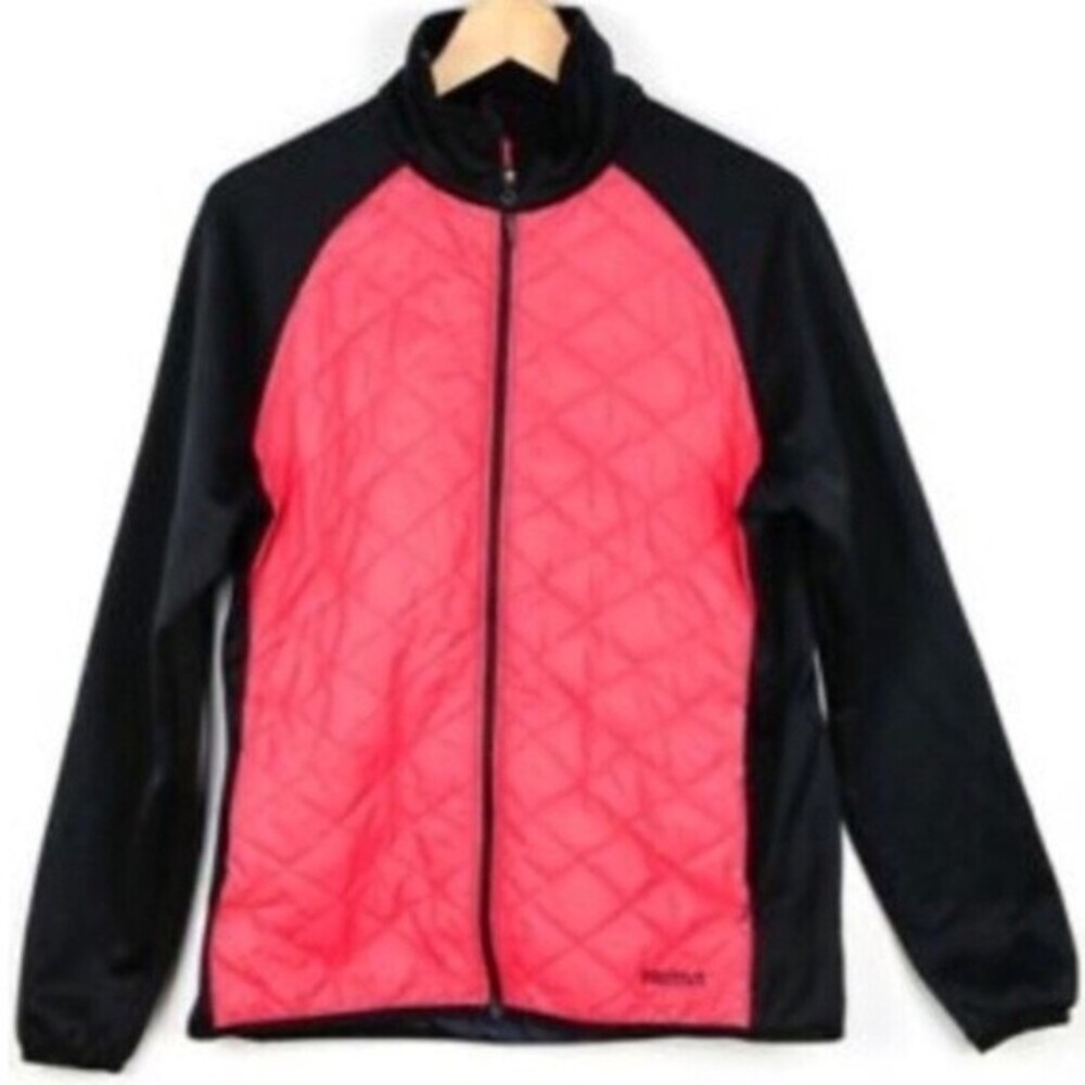 Marmot Quilted Pink Black Jacket Small